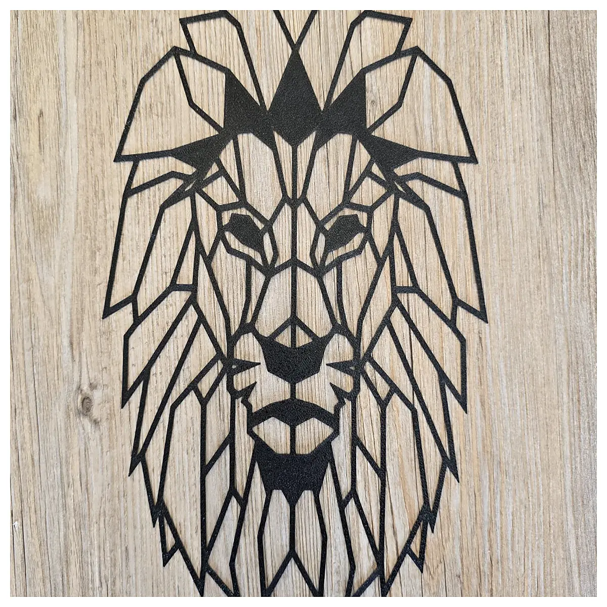 lion wall art canvas print large abstract gold geometric modern home decor living room bedroom accent