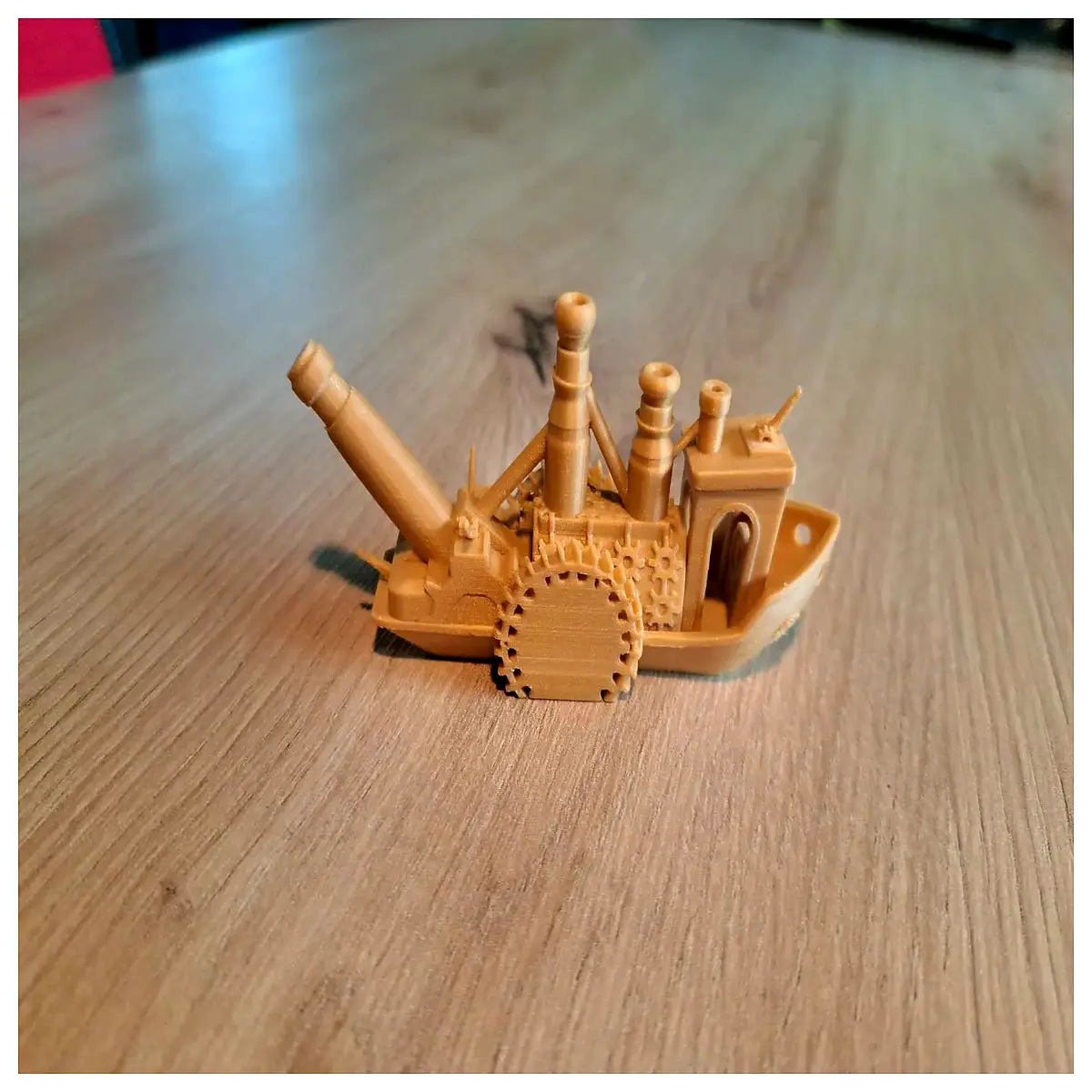steampunk boat diy brass gears clockwork sailing ship decoration for desk
