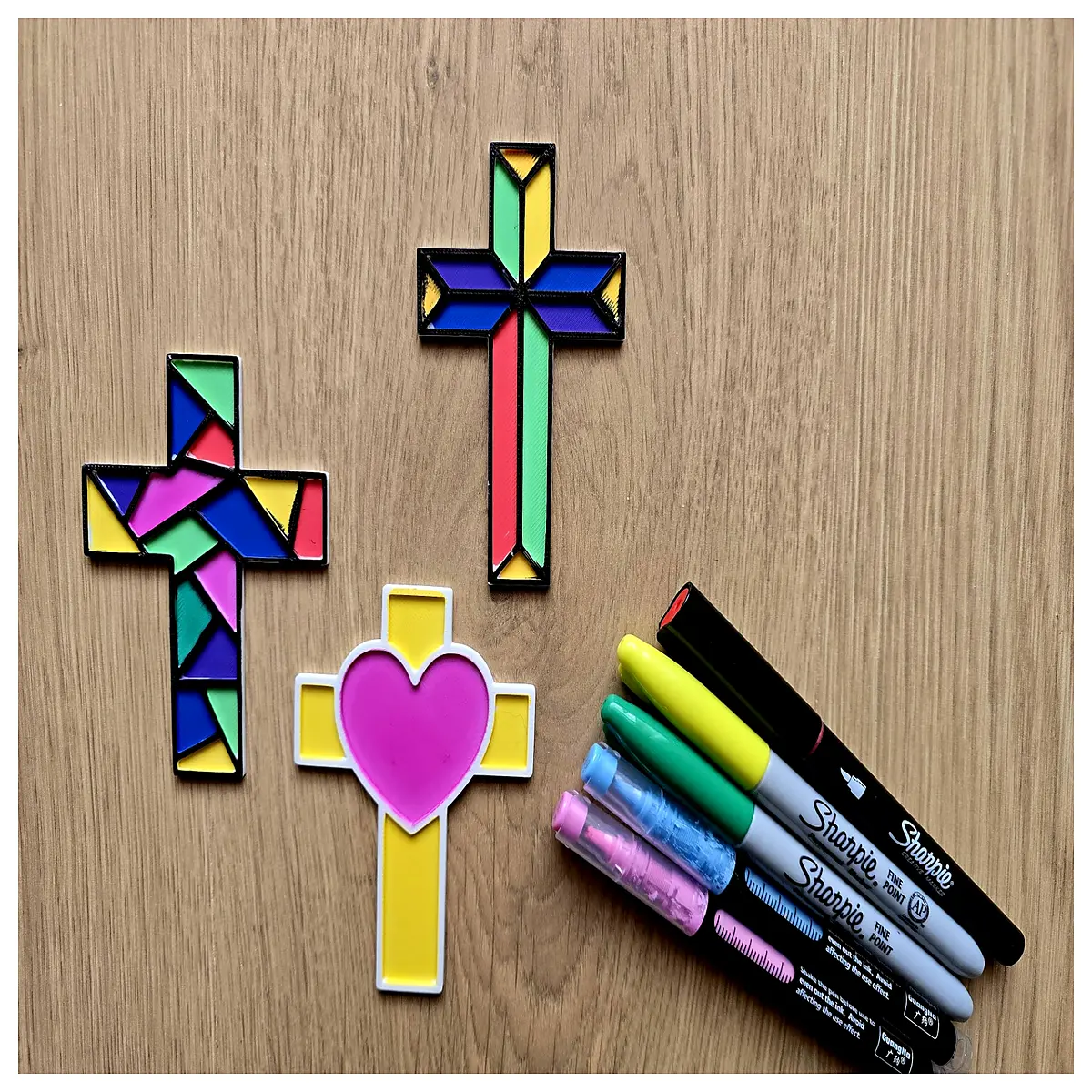 wooden cross painting diy christian easter orthodox religious craft supplies