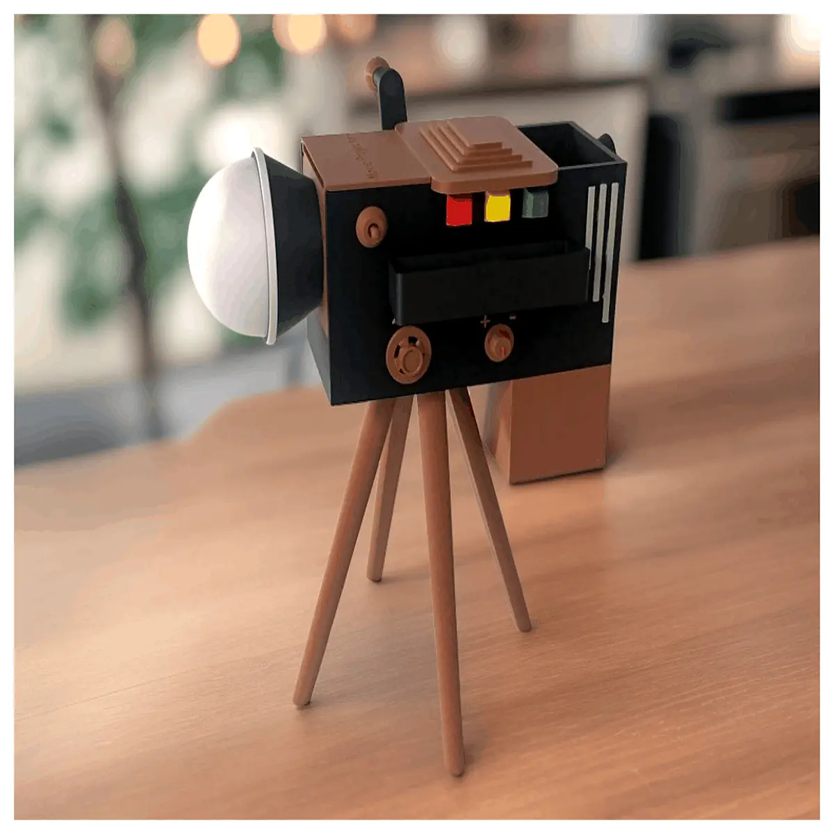 vintage hand crank projector toy for kids educational science museum mechanical film viewer