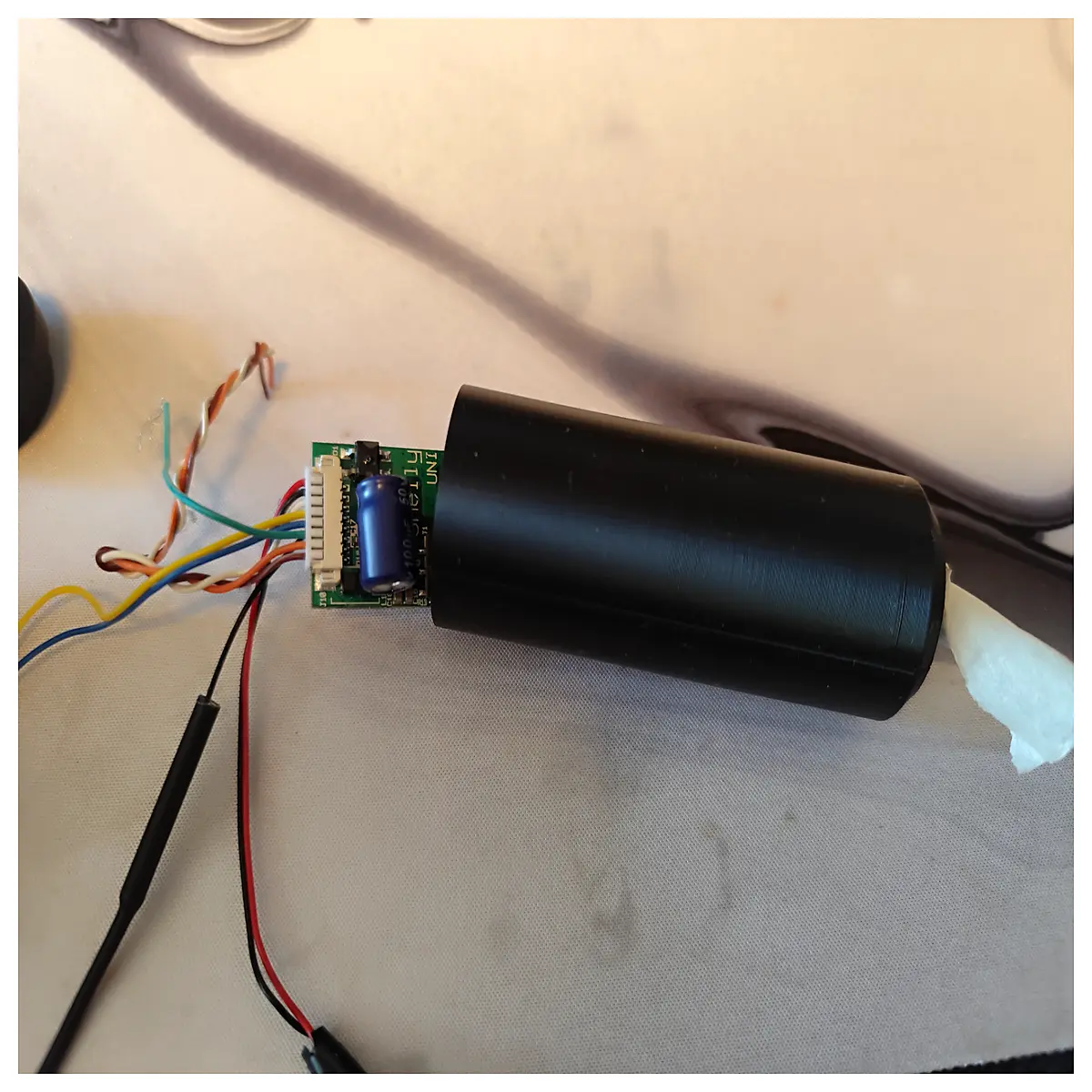 shelly uni ip65 round duct enclosure compact weatherproof housing for smart home sensors