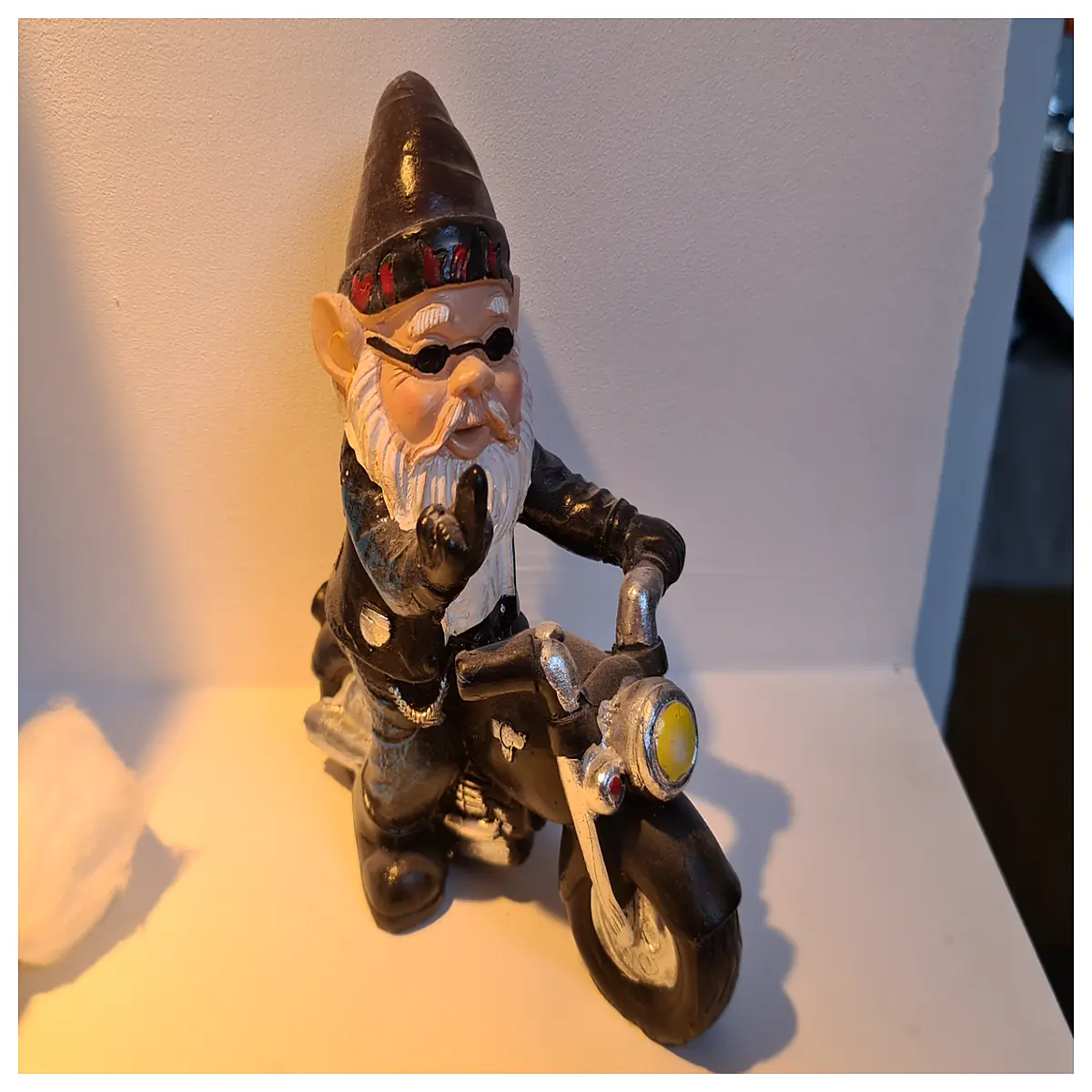 cycling goblin figurine funny bike gnome garden ornament whimsical cycling character statue for home decor