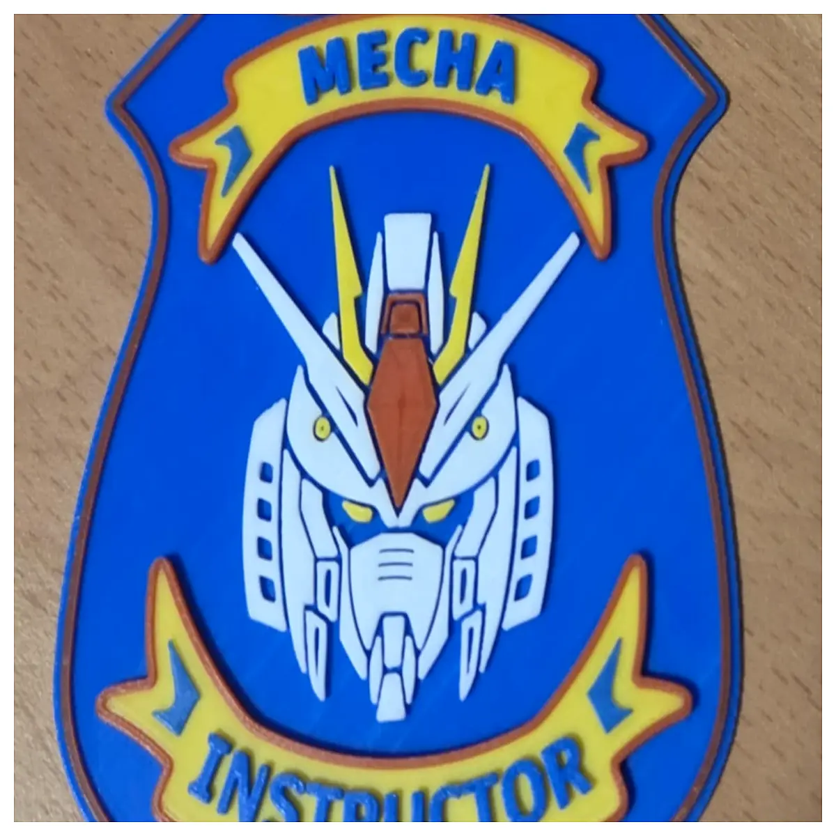 military instructor badge cosplay prop anime uniform accessory tactical patch