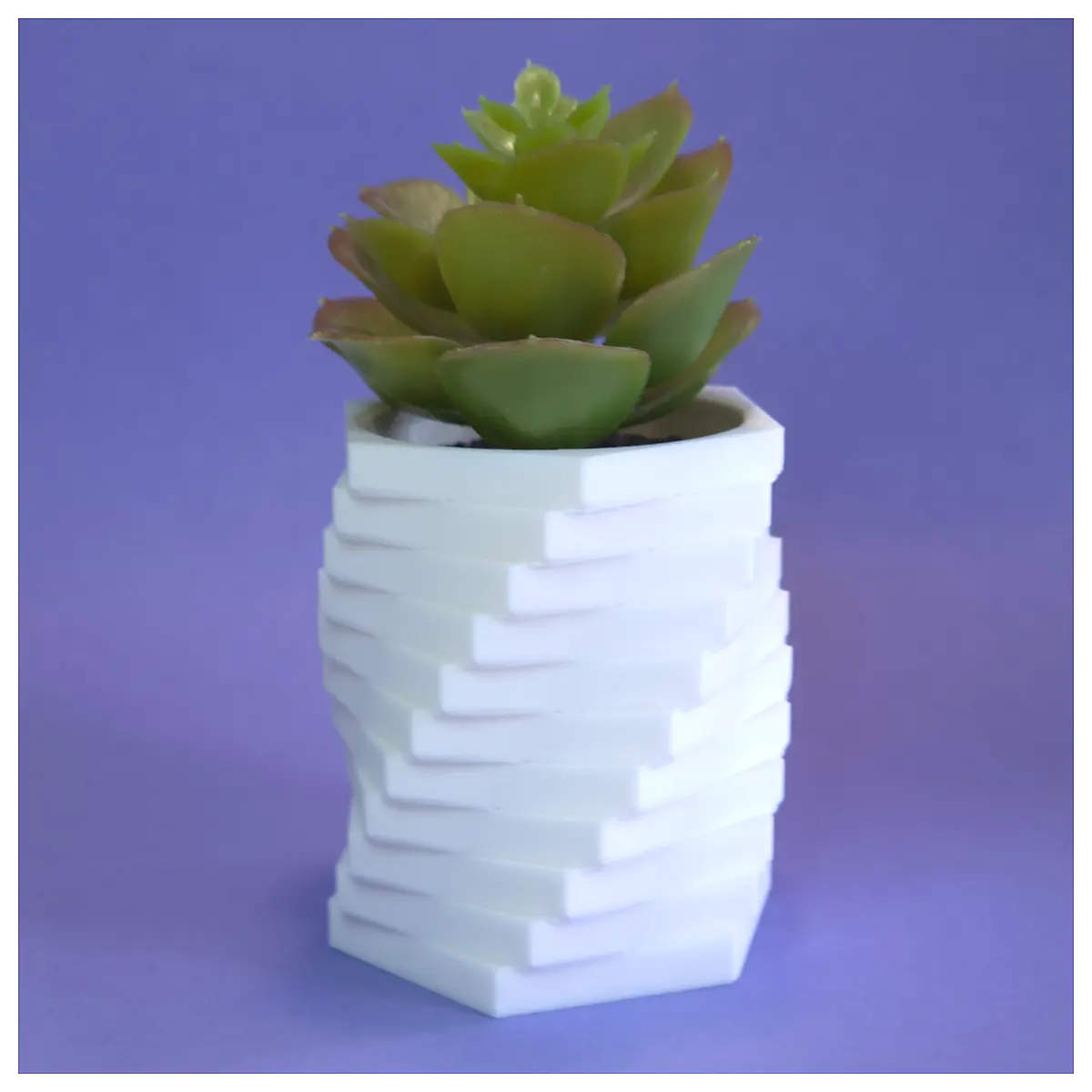 modern geometric hexagon planter small ceramic succulent pot indoor desk decoration