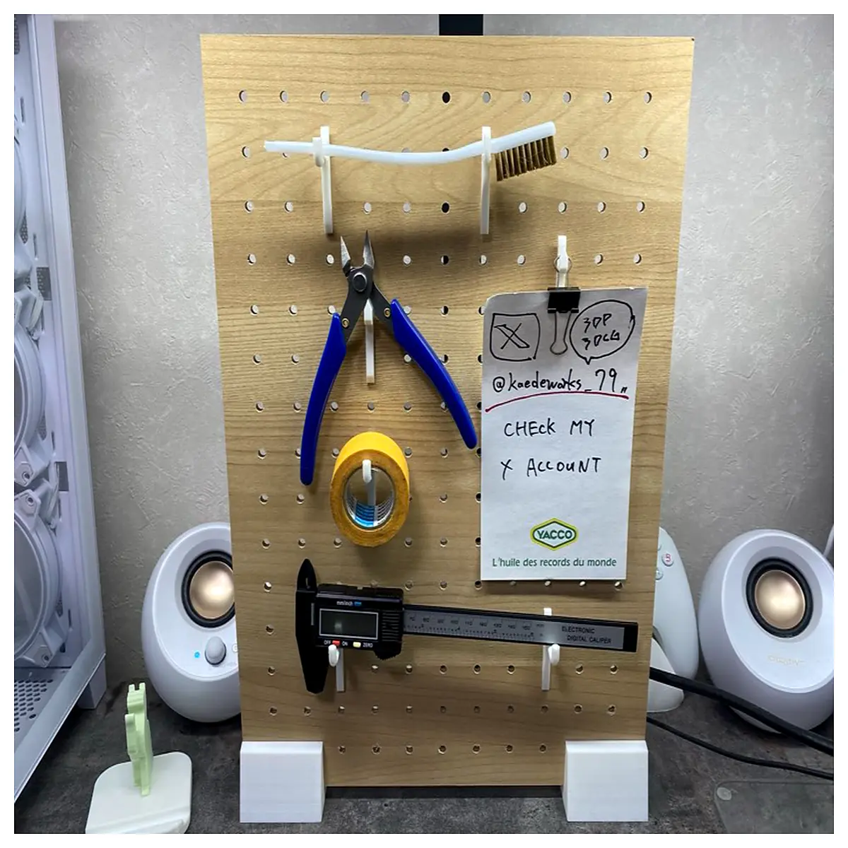 duty pegboard hooks with tray base for wall organization garage storage tool holder
