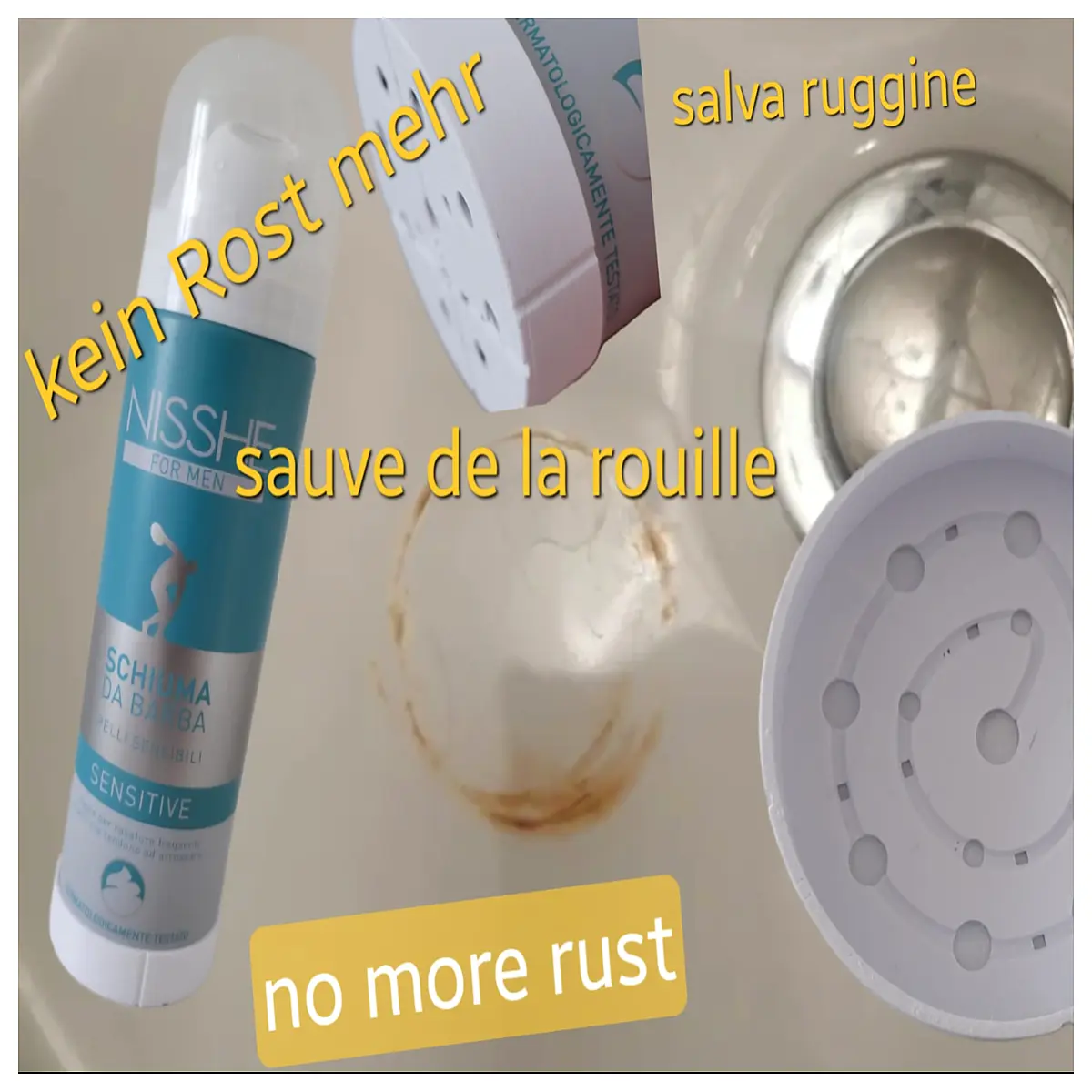 rustproof stainless steel shaving mug cup for men bathroom sink organizer