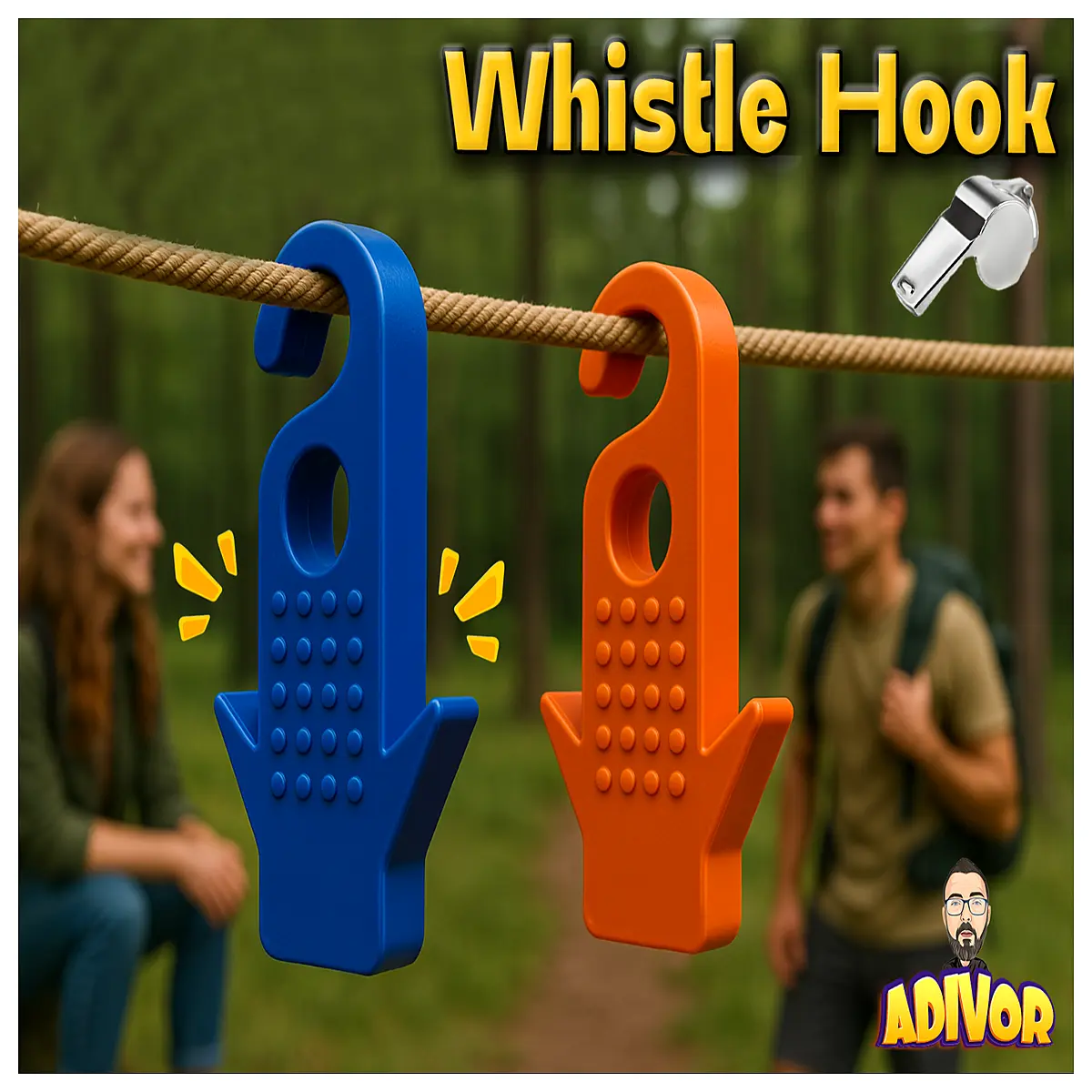 whistle clip for lanyard keychain bag