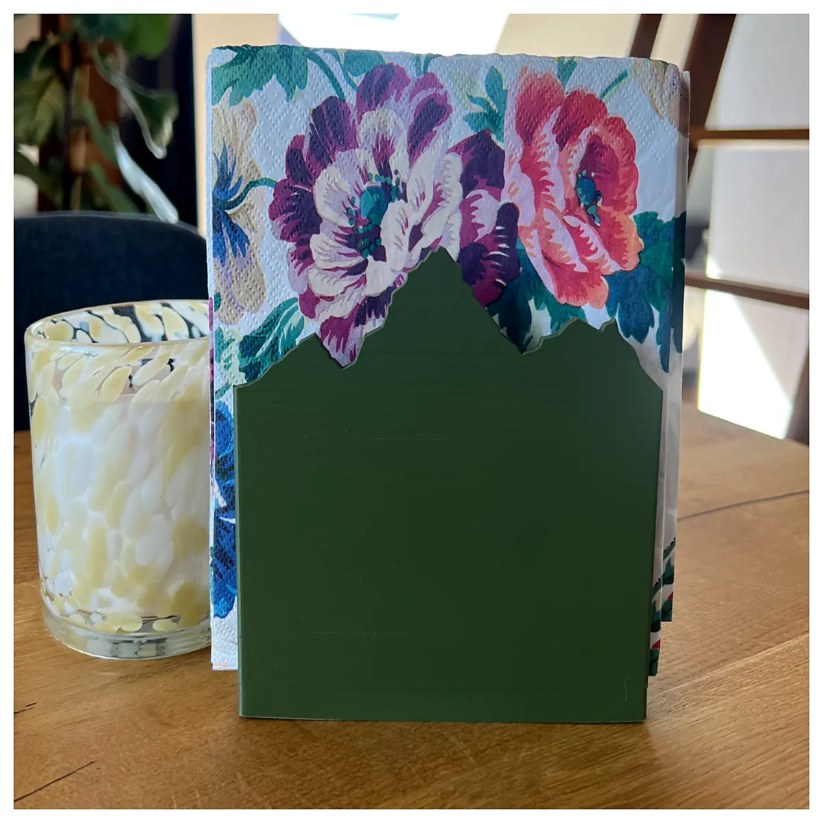 mountain landscape napkin holder table decor rustic wooden tissue box cover for dining room shelf organizer