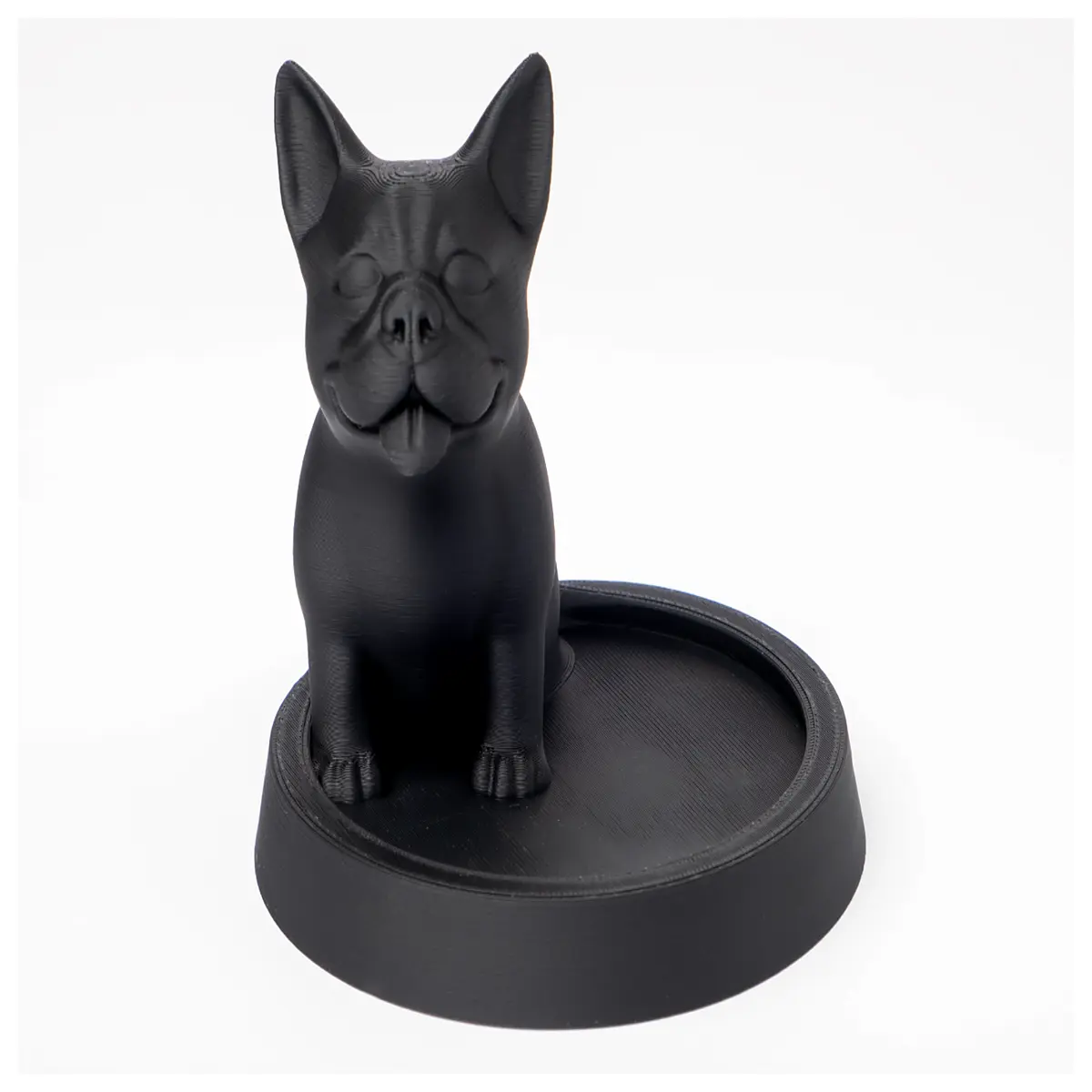 cute bulldog key holder tray for desk coin catch dish organizer funny dog lover gift entryway decor storage