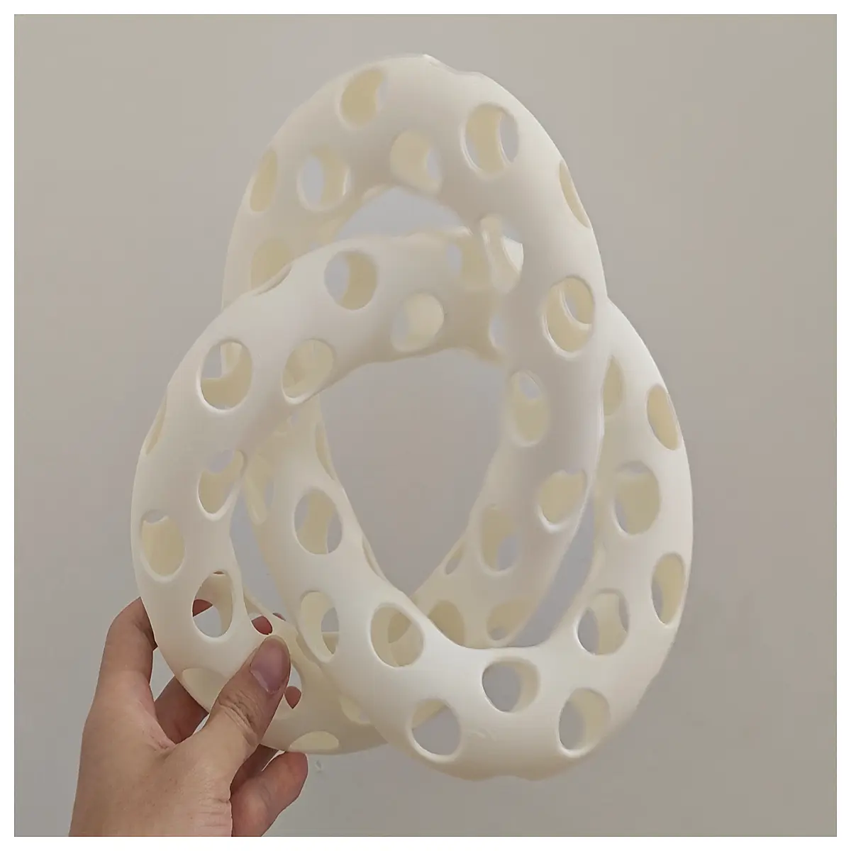 knot with holes decorative macrame cord hollow rope design for wall hanging art