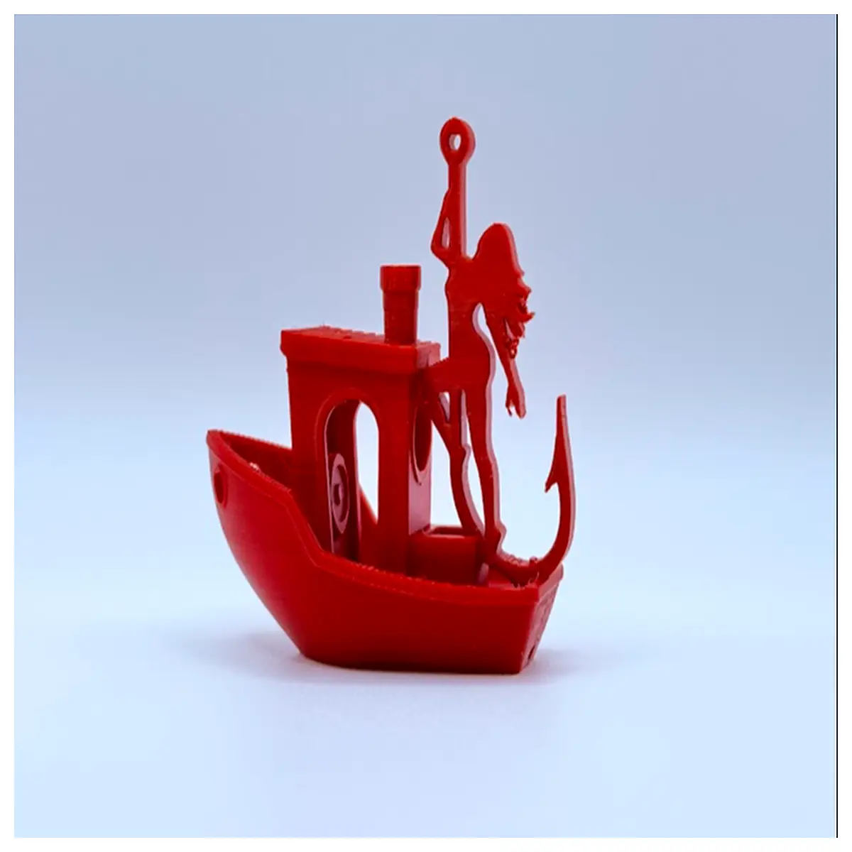 miniature boat with fishing line and sunken ship wreck for diorama