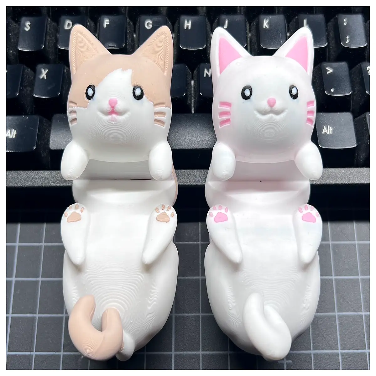 cute cat phone holder for desk adjustable animal tablet mount shaped charging dock for