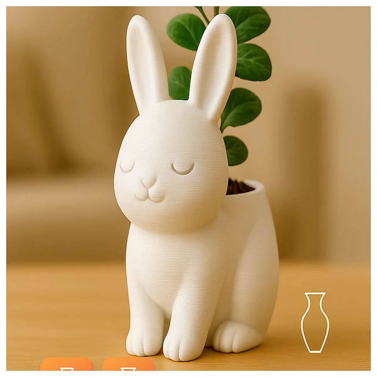 cute bunny plush toy for kids easter basket stuffer holiday home decor gift