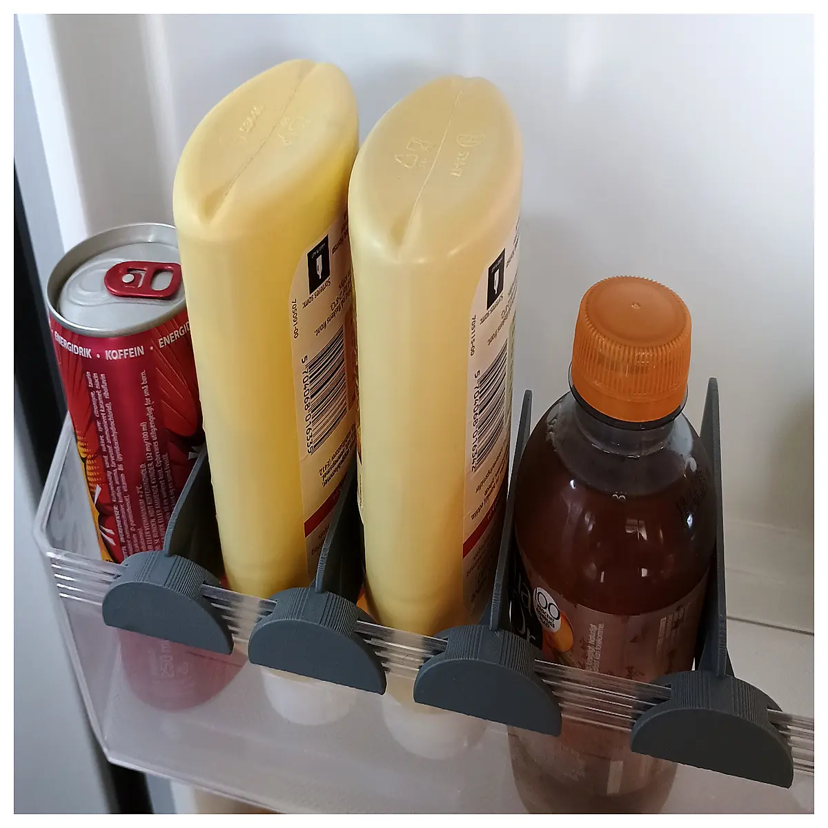 fridge shelf organizer adjustable glass storage rack for refrigerator interior organization