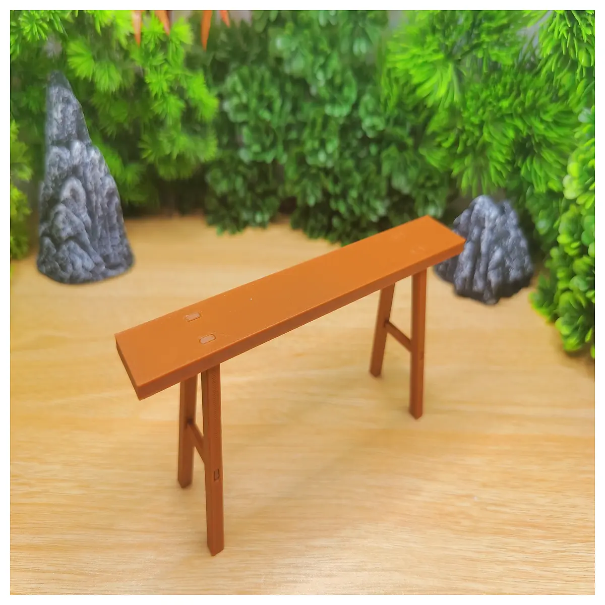 miniature wooden bench furniture disassembled dollhouse diy decor