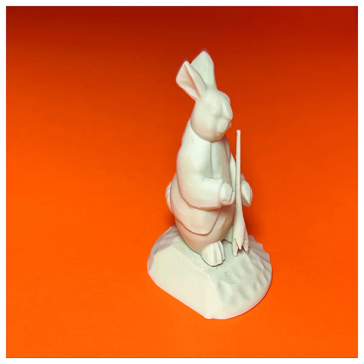 cute bunny broom statue printed rabbit figurine with detachable bristles whimsical home decor desk ornament