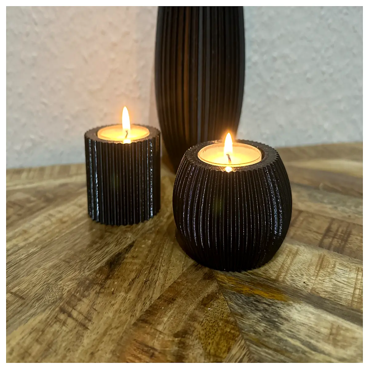 modern jagged metal candle holder geometric taper home decor table centerpiece