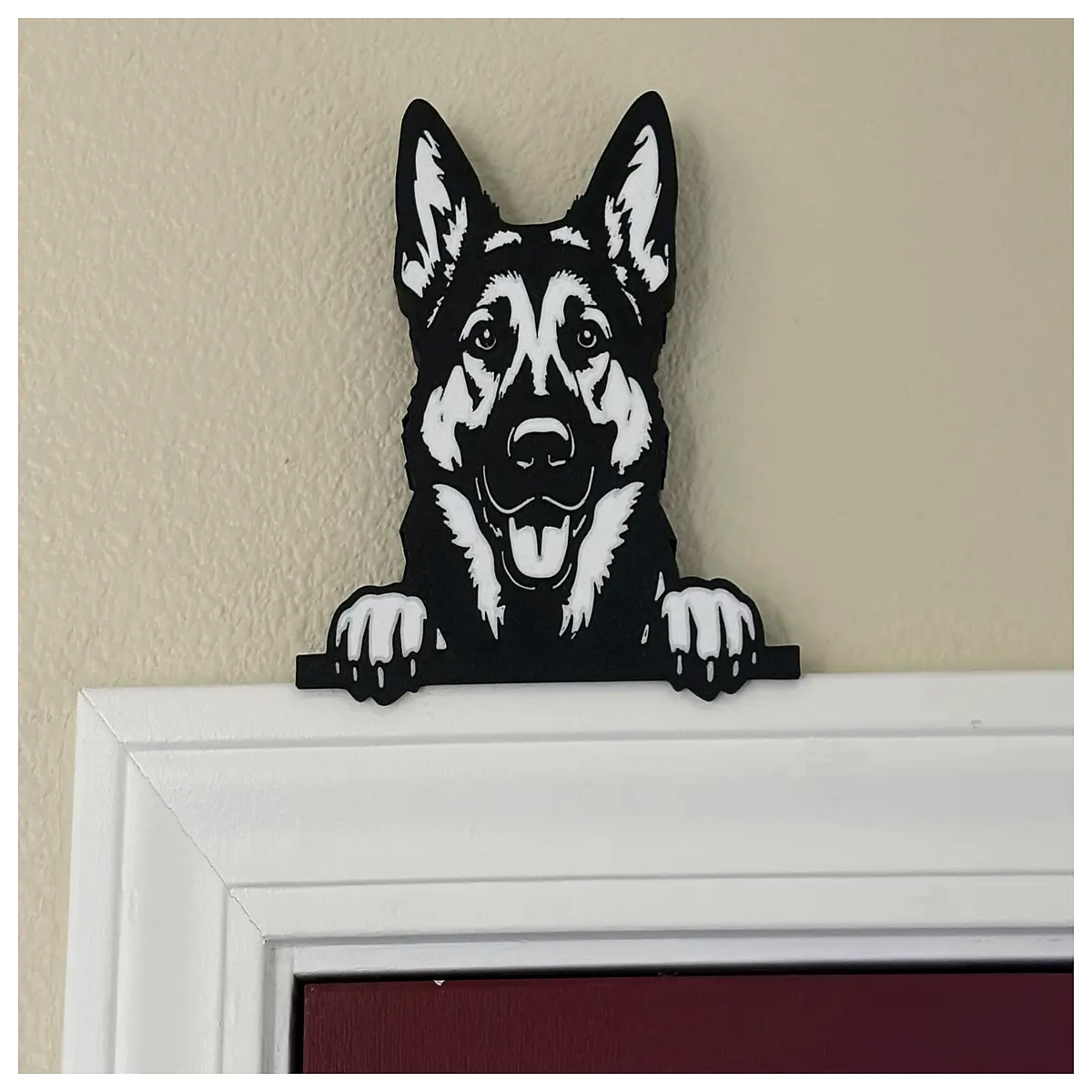 german shepherd door knob cover wall decor home accent rustic farm house style animal lover gift