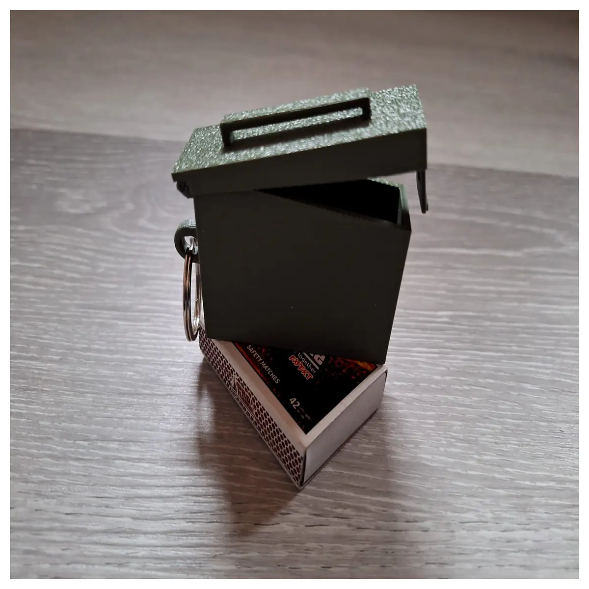 tactical ammo can match box survival gear camping fire starter emergency