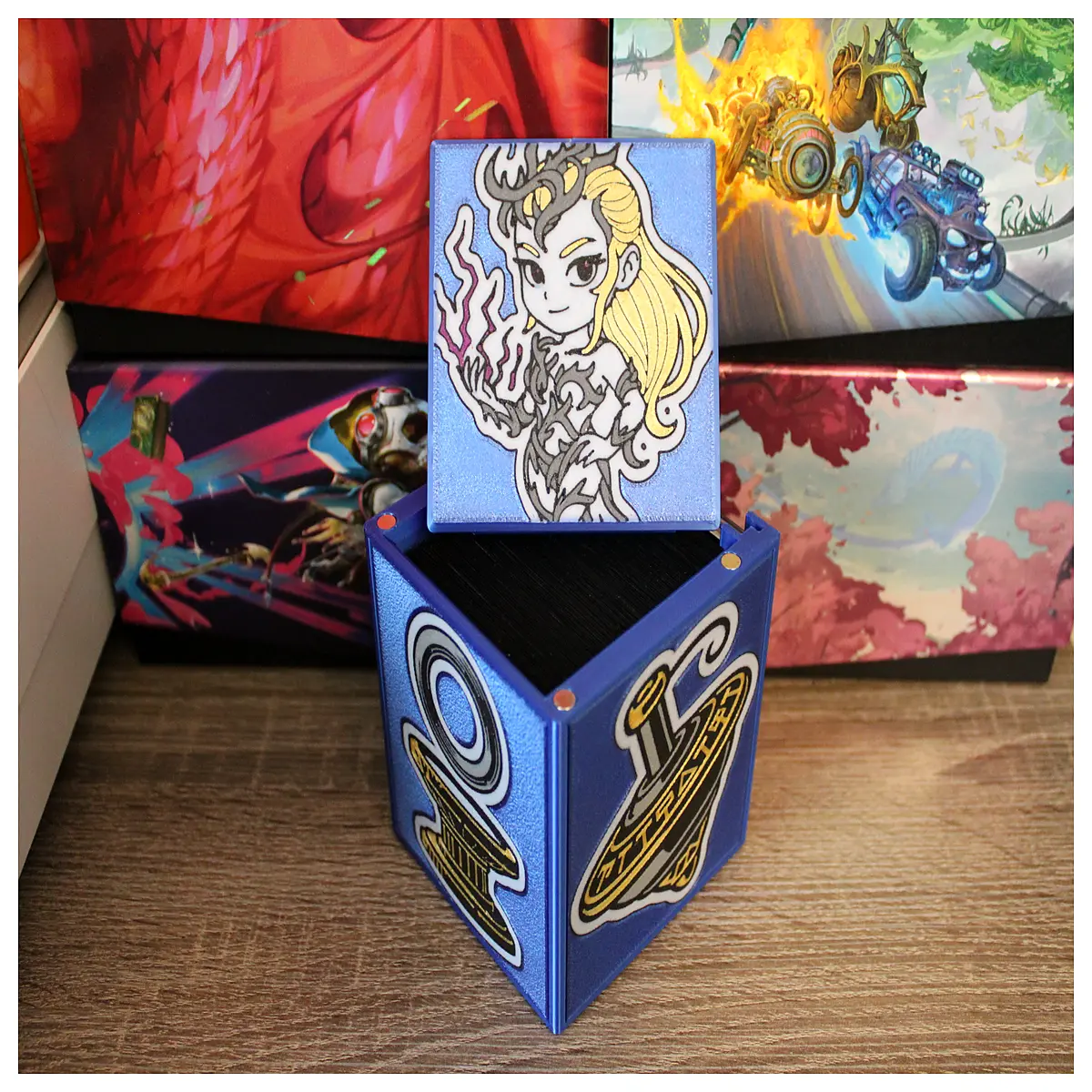 mtg commander edh brawl foil showcase card box brimaz