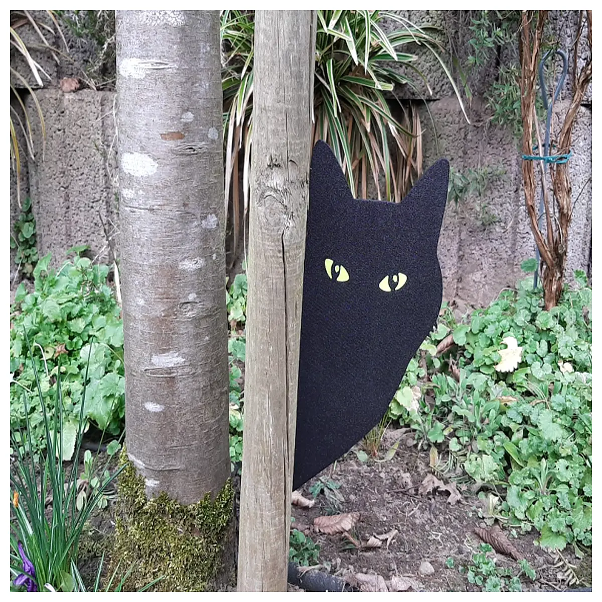 outdoor garden cat statue resin lawn ornament yard decor animal figurine patio sculpture