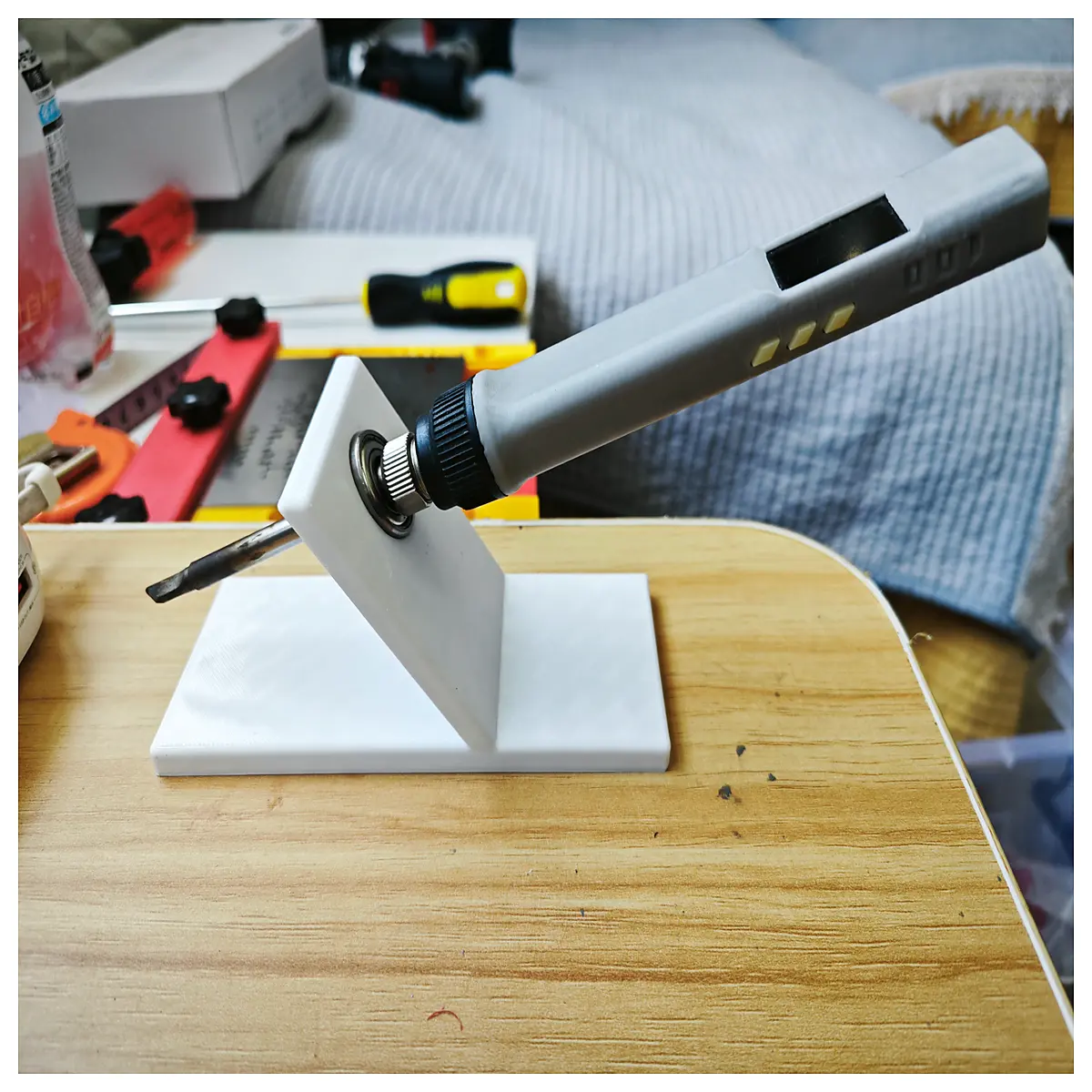 t12 soldering iron holder with sponge tip organizer for electronics repair tools