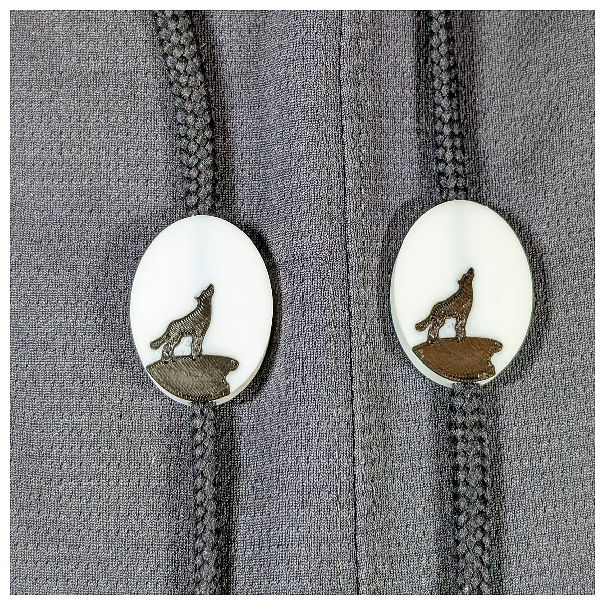 wolf moon pendant necklace silver chain choker gothic jewelry for women men alternative style