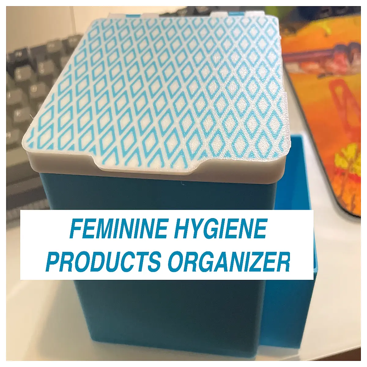 discreet sanitary pad organizer box for purse portable period care storage case with compartments waterproof hygiene product holder travel essentials
