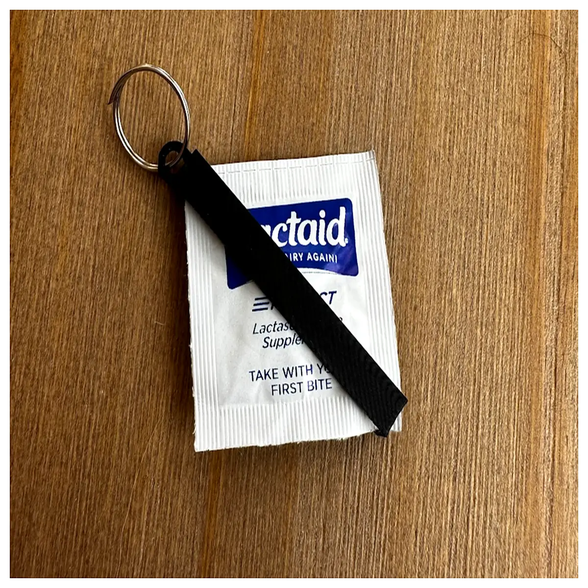 lactase enzyme keychain supplement for lactose intolerance relief dairy digestion aid