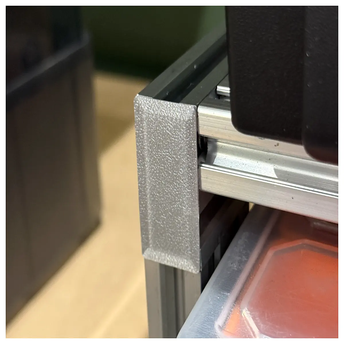 2040 aluminum profile end caps short type extrusion covers for 20x40mm t slot frame building