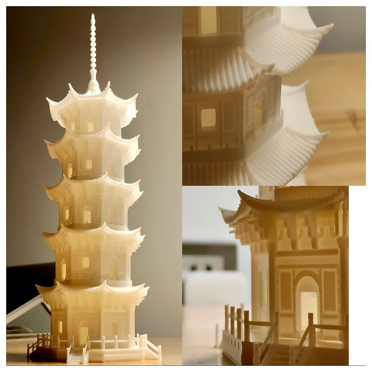 quanzhou twin pagodas high precision split minimalist souvenir