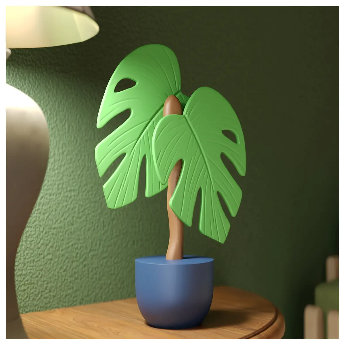monstera leaf wall art modern botanical sculpture large plant decor minimalist home accent faux tropical foliage statue