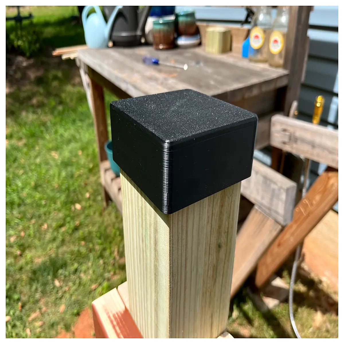 wooden post caps for 4x4 fence posts decorative vinyl wood grain outdoor deck railing finials weather