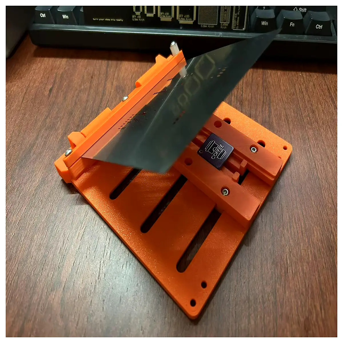 pcb stencil solder paste printing alignment jig fixture for 100x100mm frame with adjustable thickness spacers registration tool