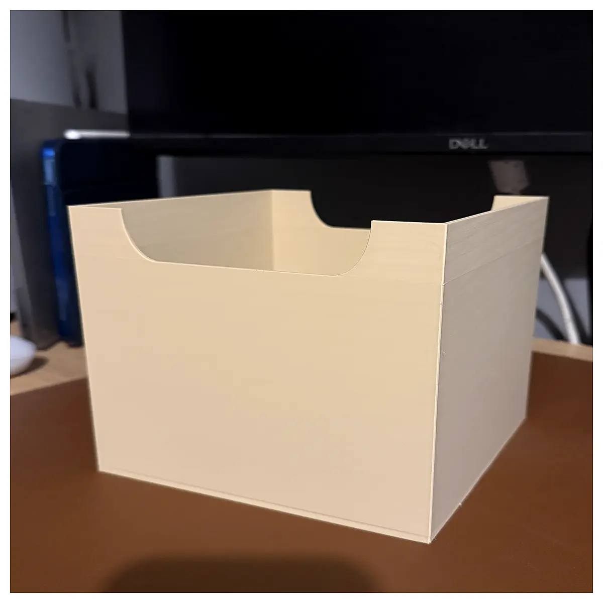 small plastic storage bin with handle for desk organization portable tackle box compact container for craft supplies