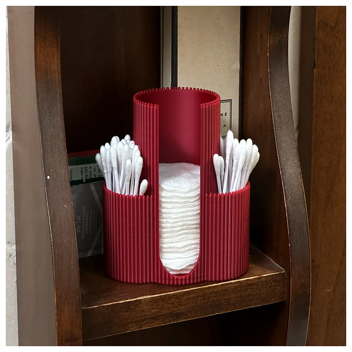 cotton swab holder organizer desktop storage box bathroom vanity cotton bud container tidy dispenser