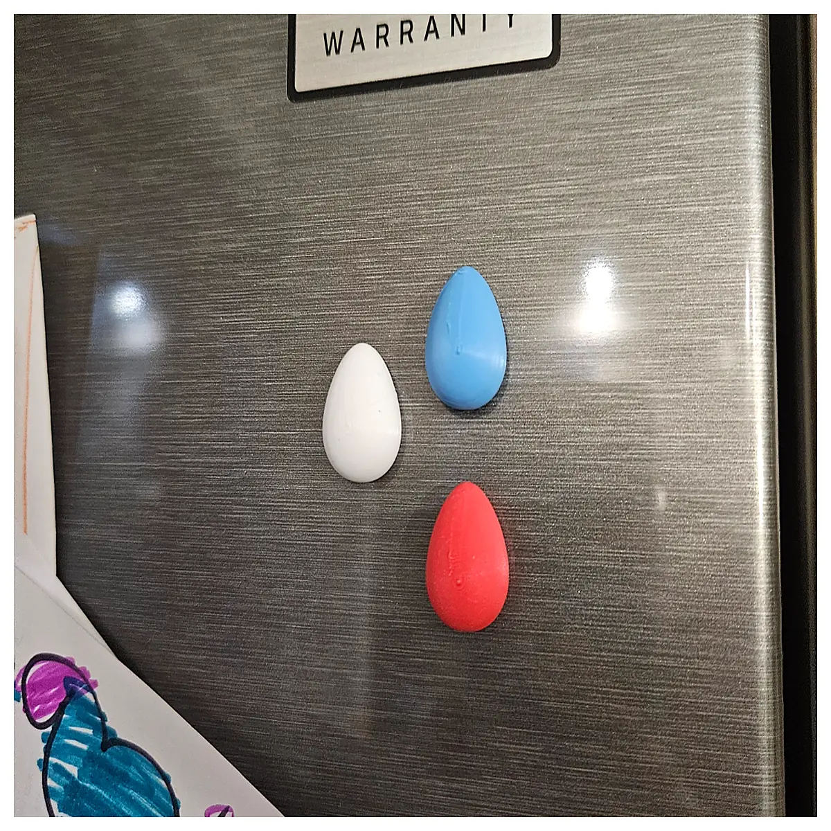 cute egg shaped fridge magnets for kids colorful kitchen decor accessories magnetic notes holder