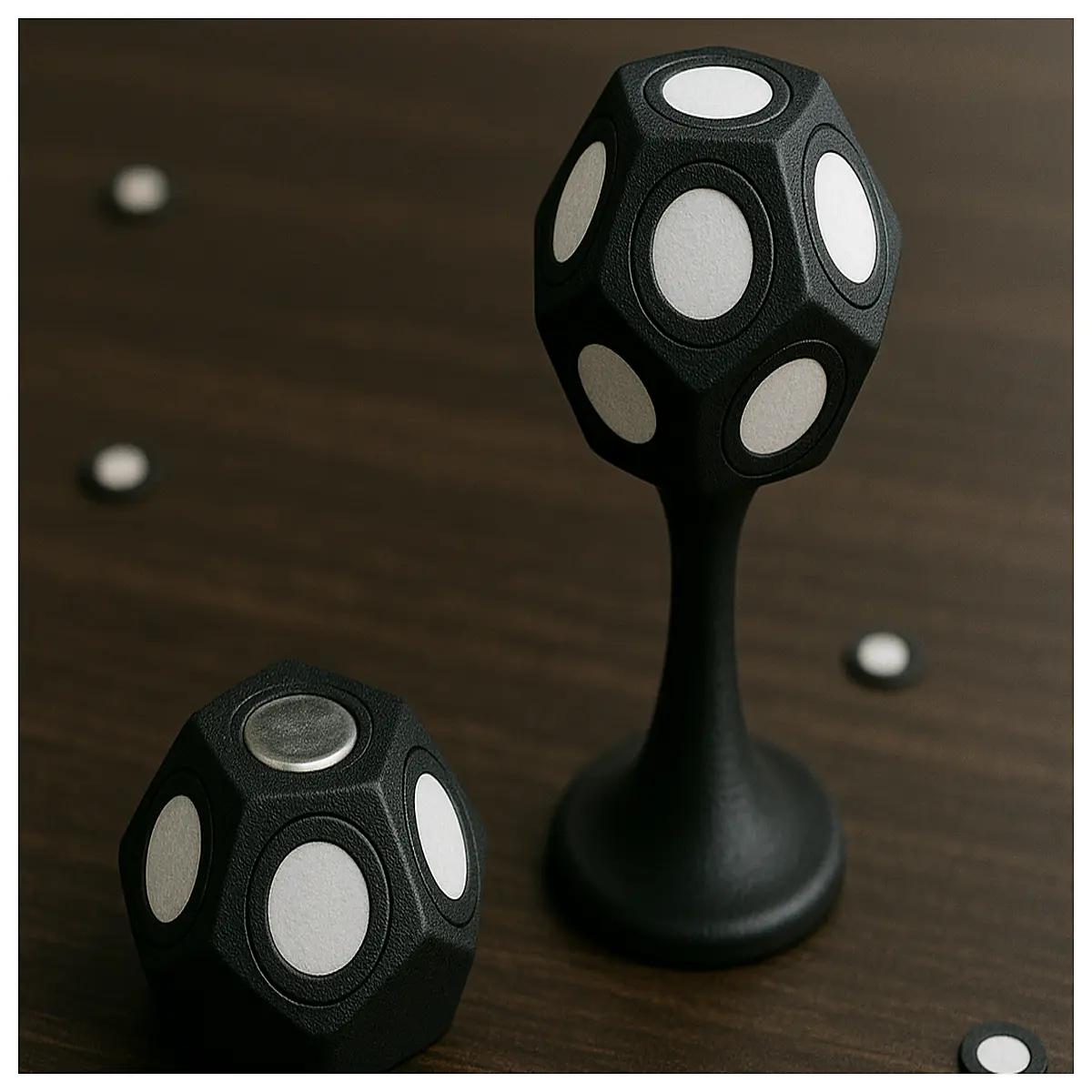 magnetic scanning targets half sphere base for photogrammetry mesh alignment