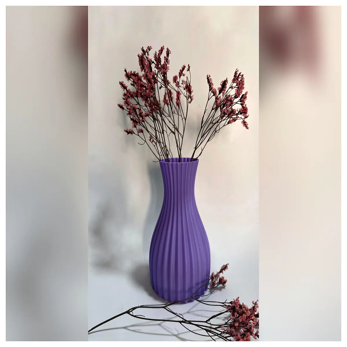 modern ceramic ripple vase for living room center table wavy curve home decor accent piece