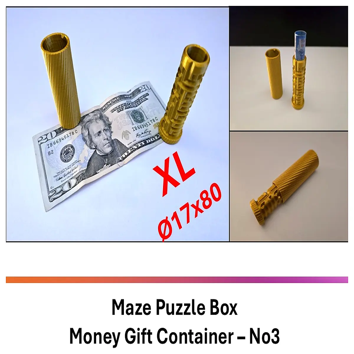 large maze puzzle box for money gift storage xl size interactive brain teaser container with secret compartment