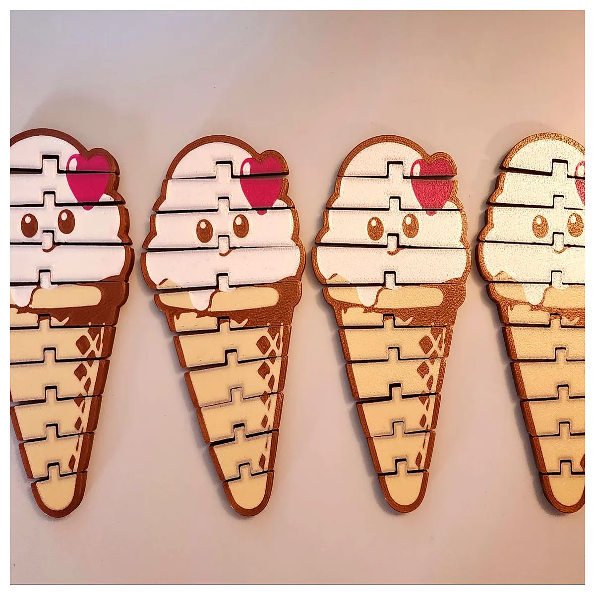 cute ice cream cone action figure collectible toy for kids room decor