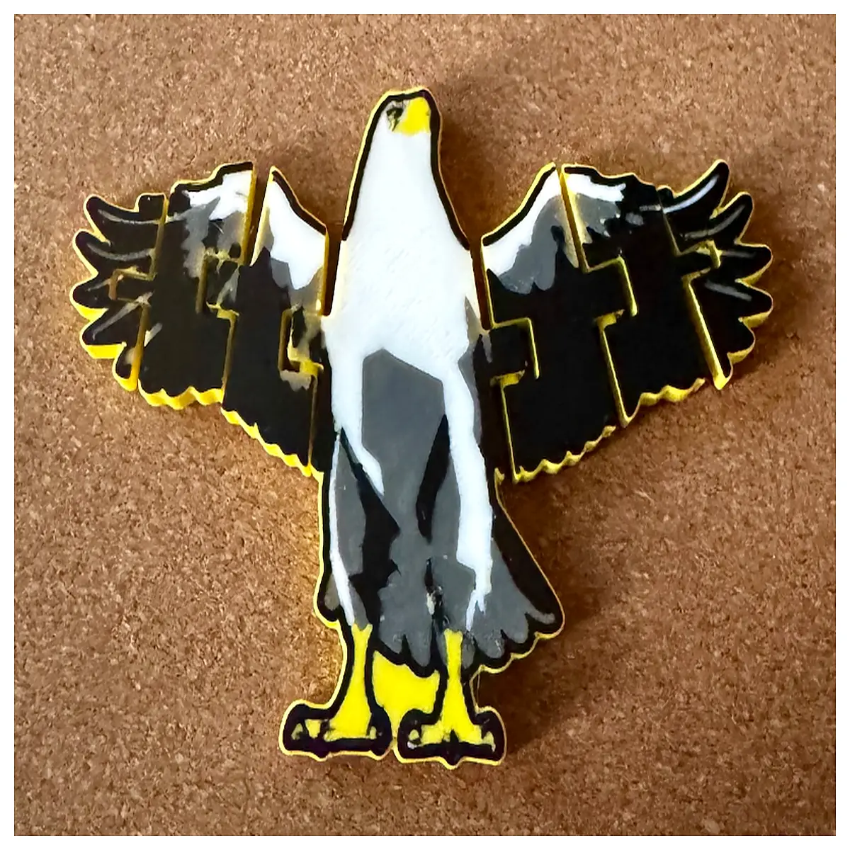 articulated action figure collectible toy keychain pendant metal alloy bird statue for desk gift