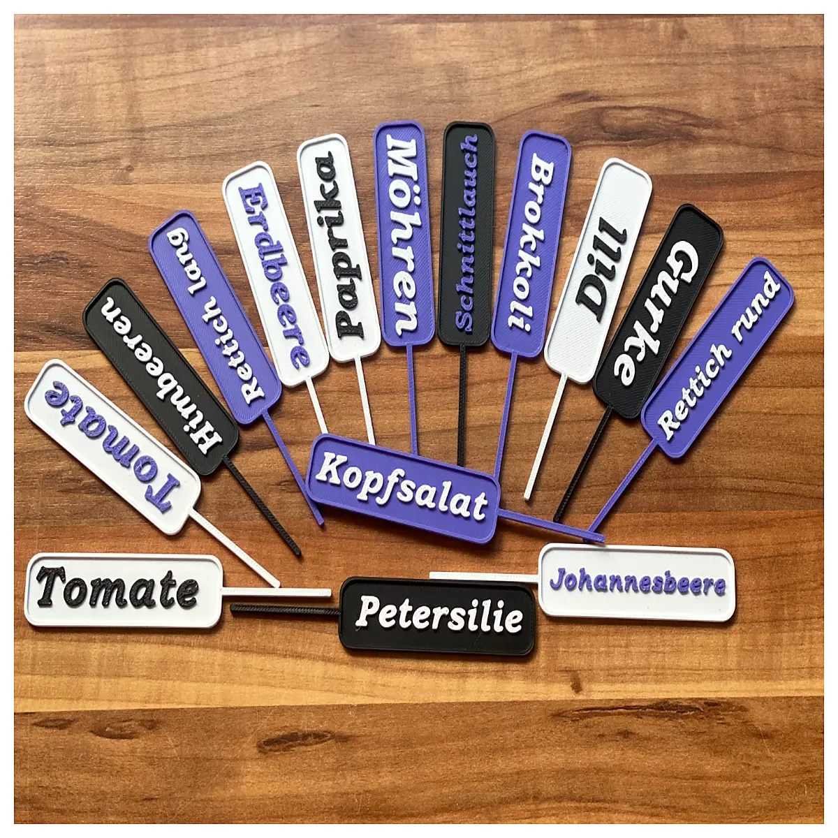 garden vegetable plant markers stakes labels for raised beds outdoor herb garden identification tags