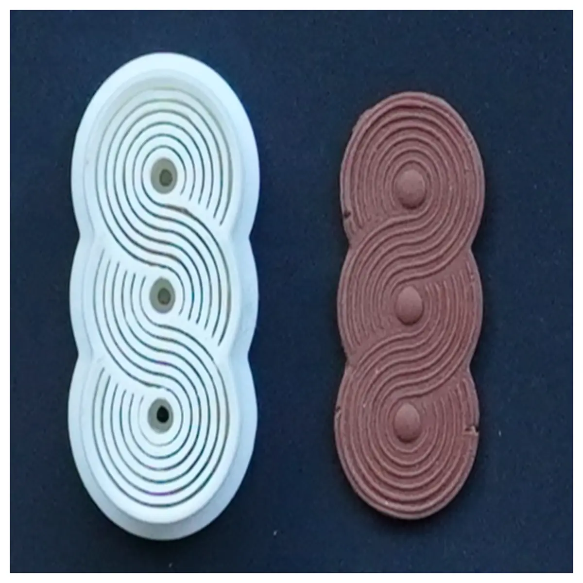 abstract spiral clay cutter polymer earring molds for handmade resin jewelry making diy craft supplies