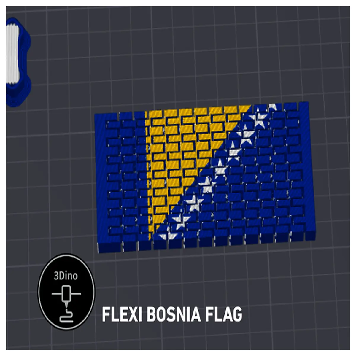 flexible bosnia and herzegovina flag waving motion animated national symbol for party decor moving b h country pennant