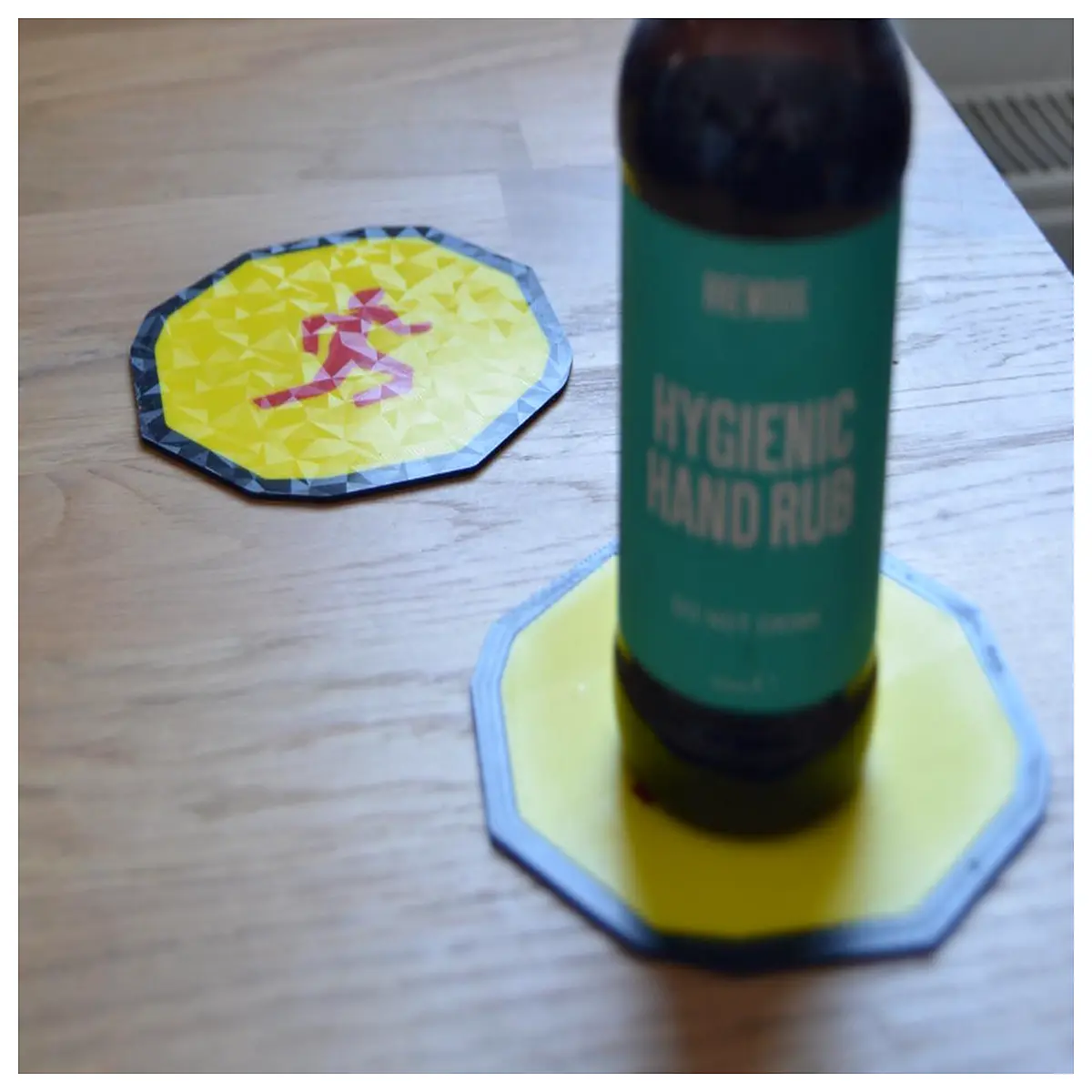 runestone coaster set nordic mythology decor fantasy gaming table protection