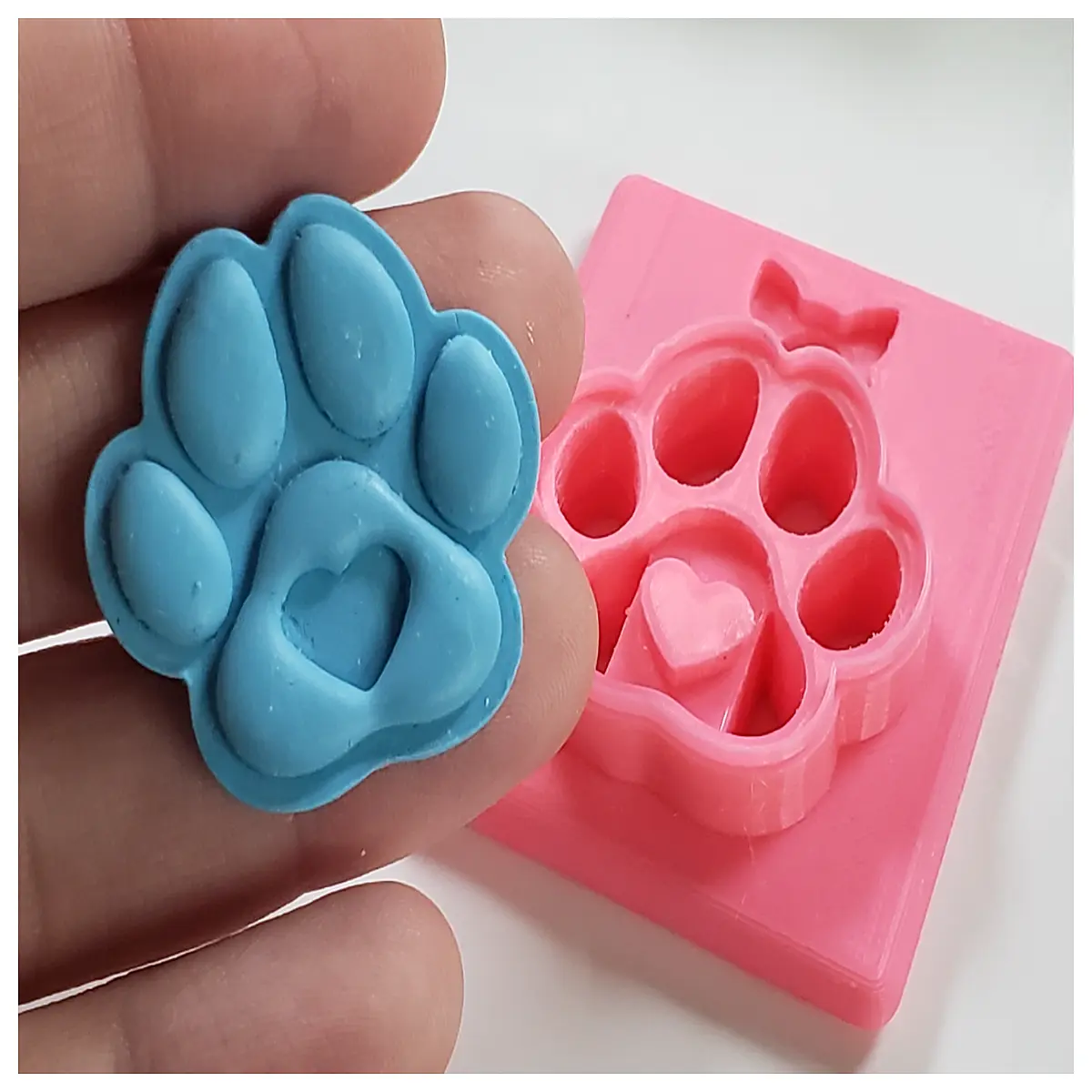 paw print polymer clay cutter stamp tool for jewelry making diy earring blanks