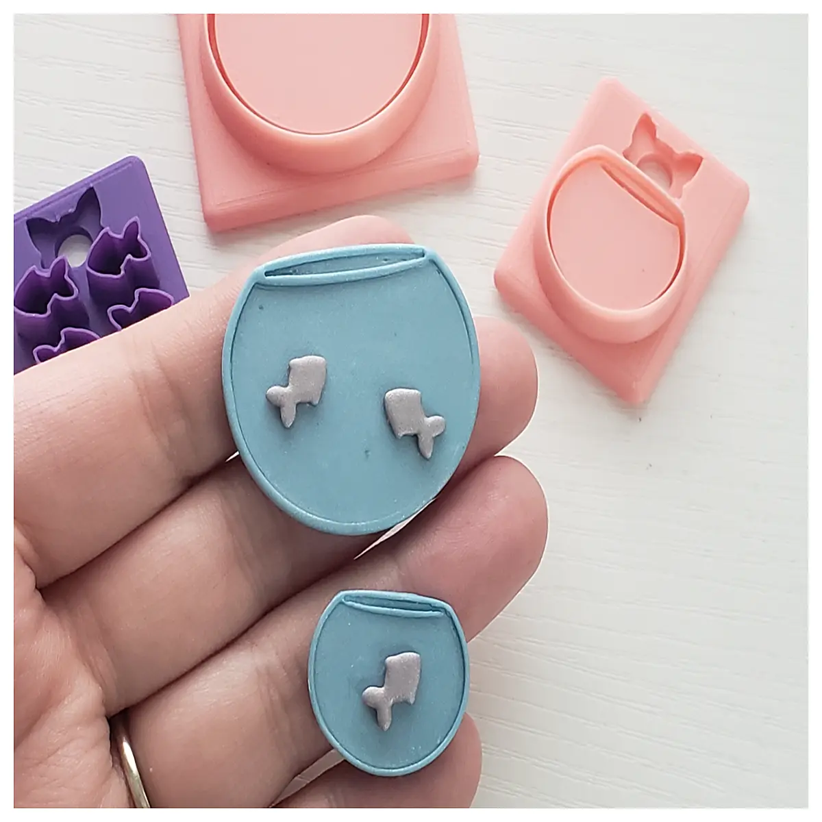 aquarium shape polymer clay cutter die mini fish for jewelry making scrapbooking resin craft supplies