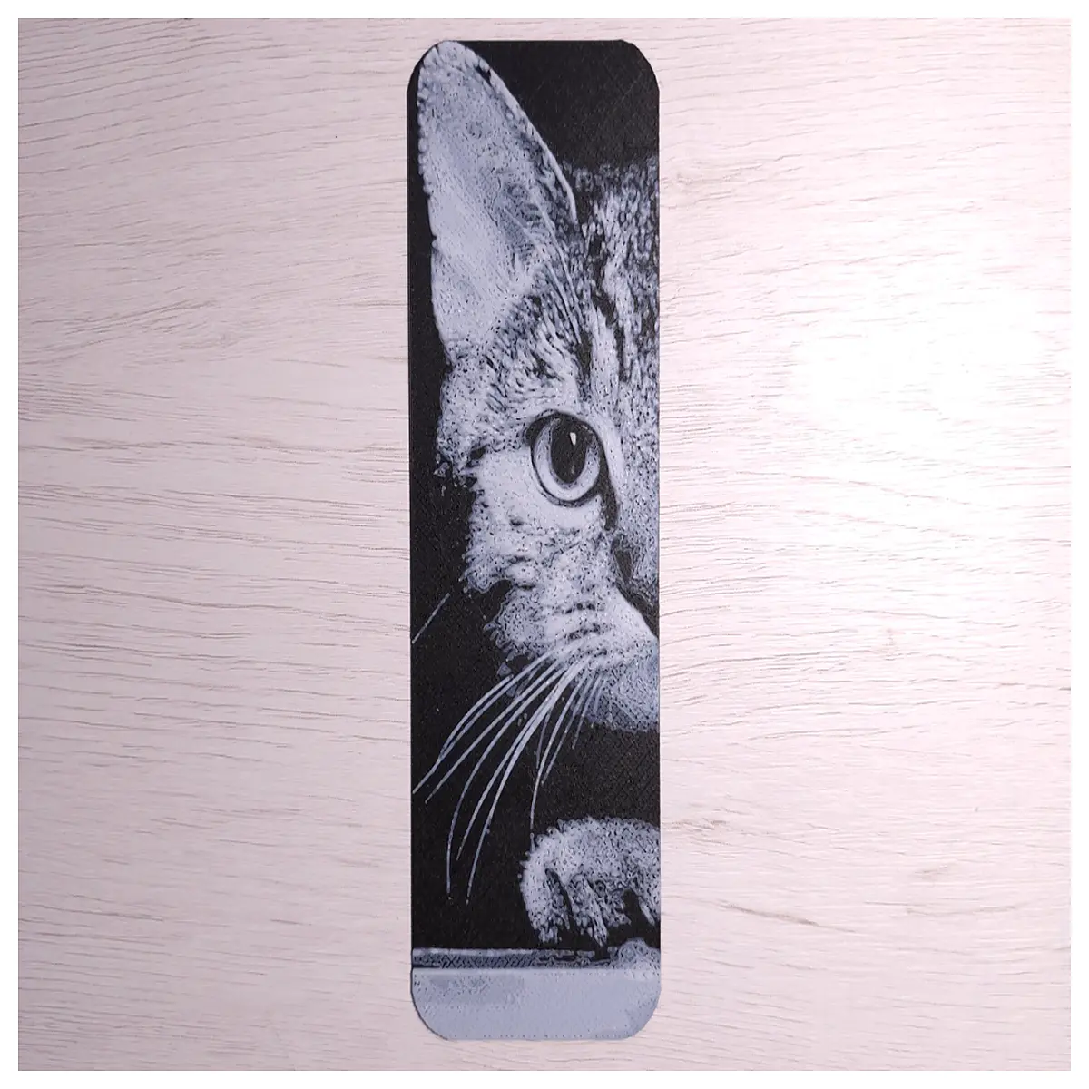 cute stray cat bookmark for reading lovers adorable animal page marker literary gift idea