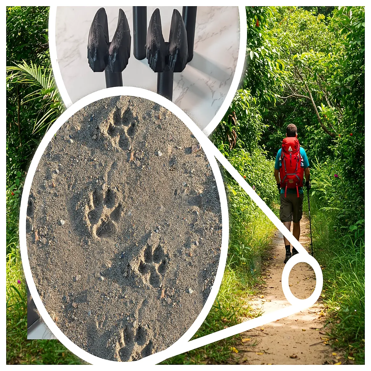 hiking pole tips rubber grips anti slip snow mud protectors trekking accessories